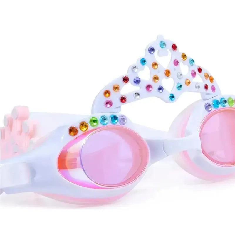 Bling 20 - Princess Crown Swim Goggle - White