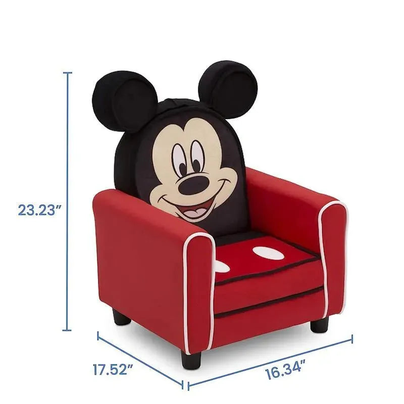 Delta Children - Figural Upholstered Kids Chair, Mickey Mouse