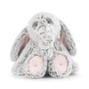 Demdaco - Luxurious Elephant Rattle, Pink