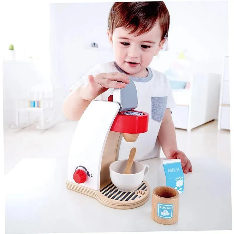 Hape - My Coffee Machine Wooden Play Kitchen Set