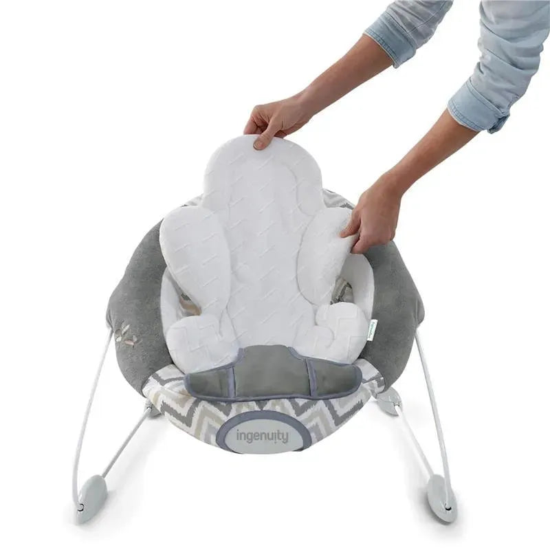 Ingenuity - SmartBounce Automatic Baby Bouncer Seat with White Noise, Braden