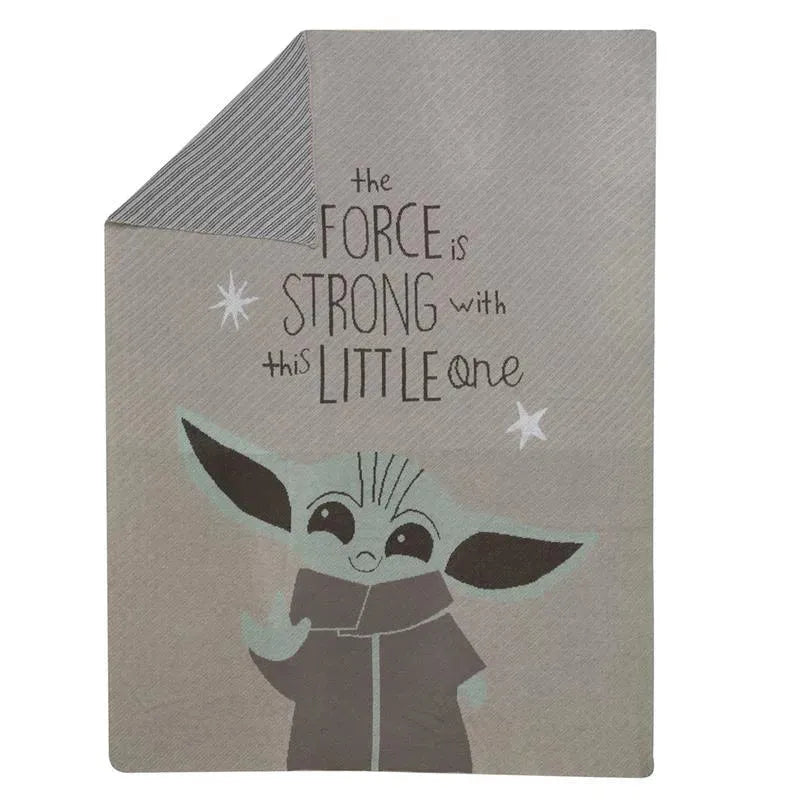 Lambs & Ivy - Baby Knit Blanket, The Child Baby Yoda