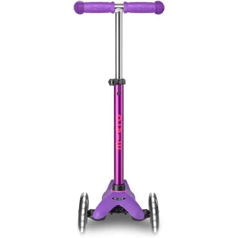 Micro Kickboard - Mini Deluxe LED 3-Wheeled, Purple