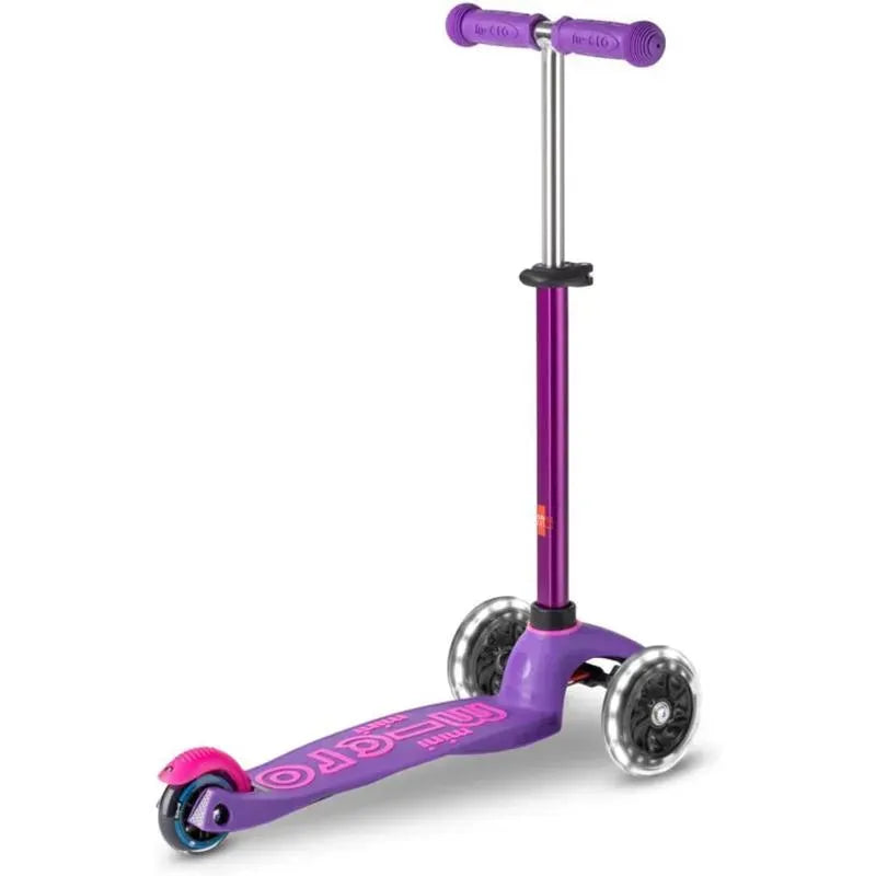 Micro Kickboard - Mini Deluxe LED 3-Wheeled, Purple