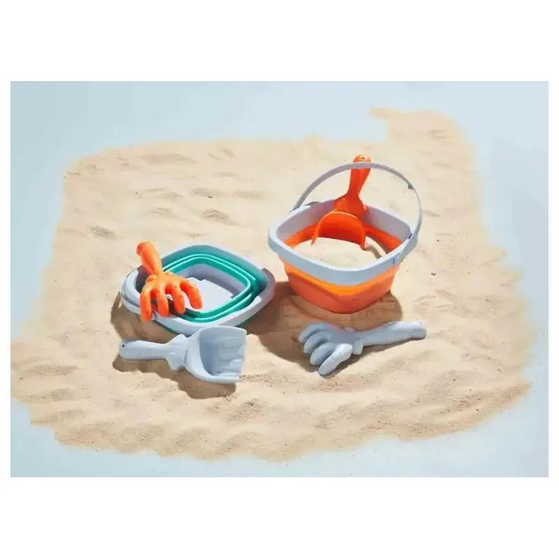 Mud Pie - Orange Collapsible Bucket Set