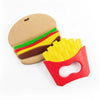 Primo Passi - Silicone Baby Teether, Fries & Hamburguer