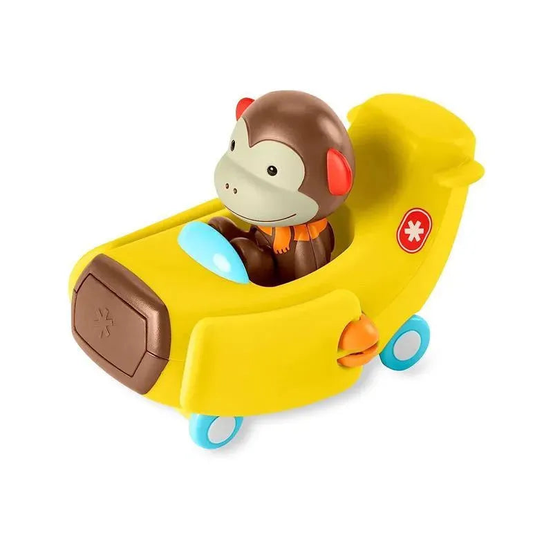 Skip Hop - Car Plane Toy with Monkey Figurine, Zoo Crew