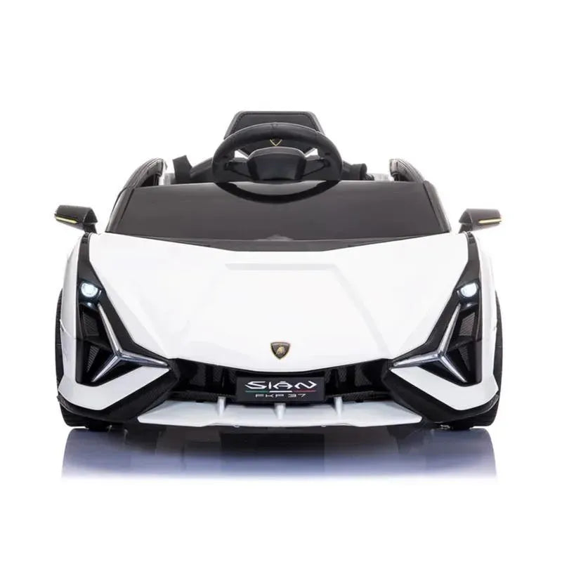 Tobbi - Kids Lamborghini Car Battery Powered Ride On Toy with Remote Control, White