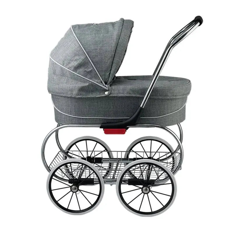 Valco - Classic Bassinet Doll Stroller Toy, Grey Melange