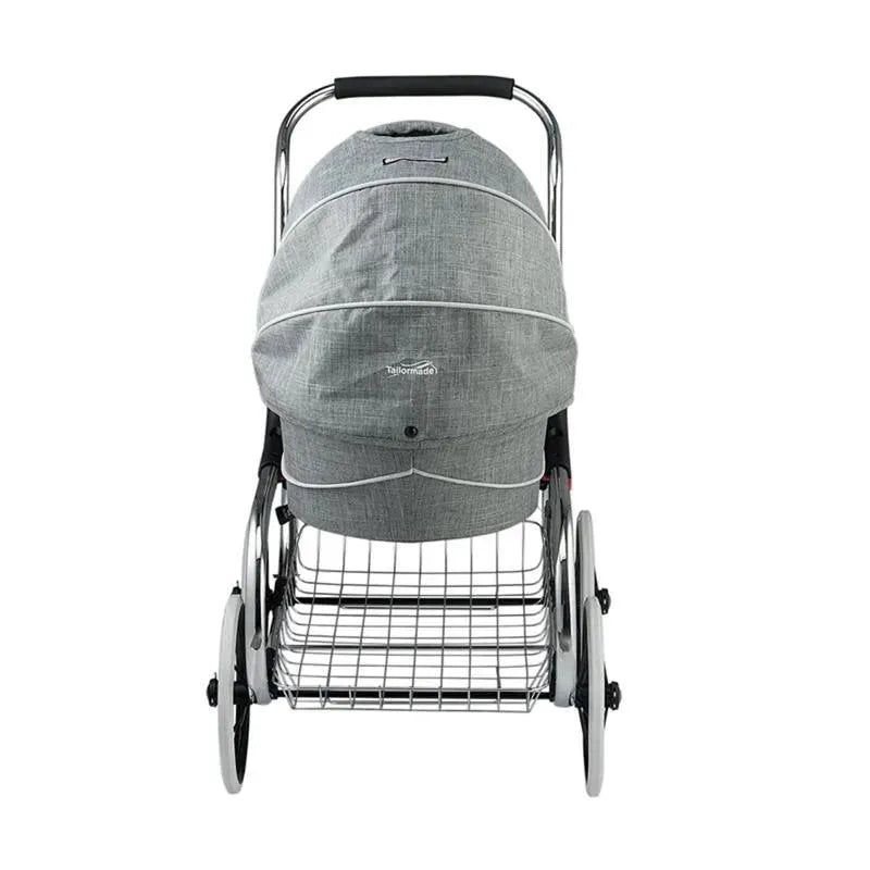 Valco - Classic Bassinet Doll Stroller Toy, Grey Melange